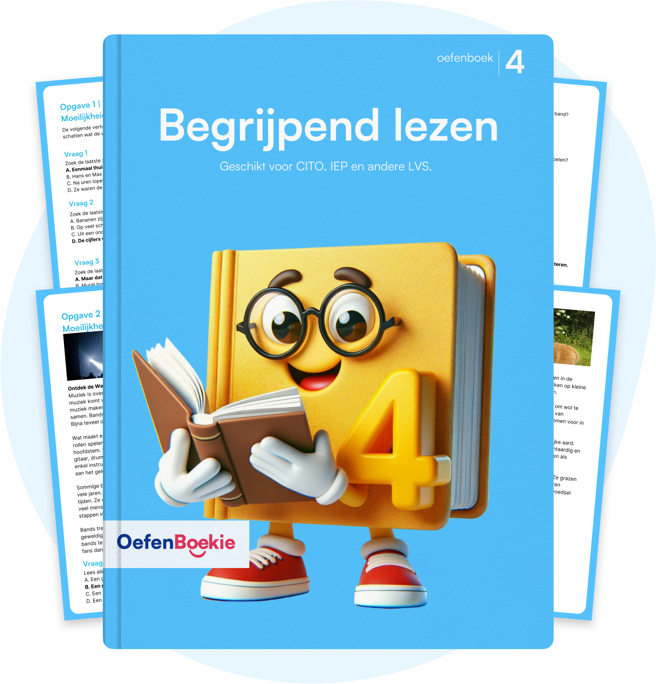 Begrijpend lezen Oefenboekie - Groep 4 (Eind)
