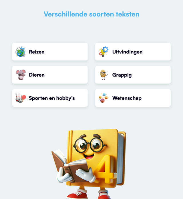 Begrijpend lezen Oefenboekie - Groep 4 (Eind)