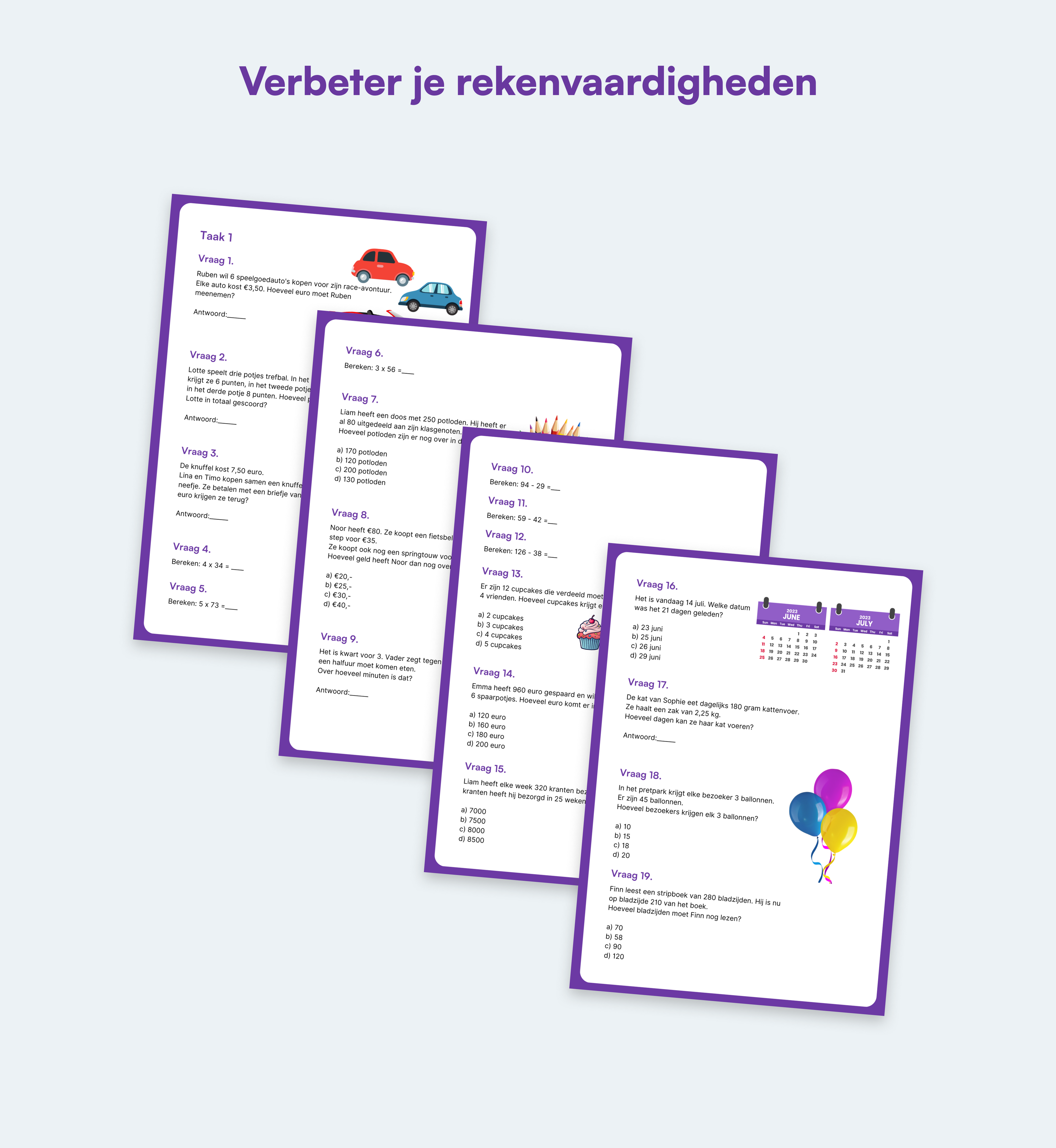 Rekenen Oefenboeken - Groep 5 (Eind)