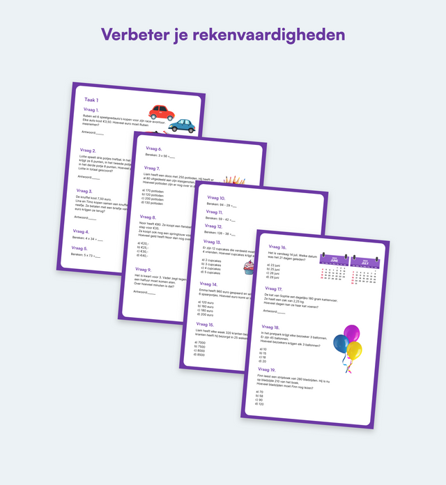Rekenen Oefenboeken - Groep 5 (Eind)
