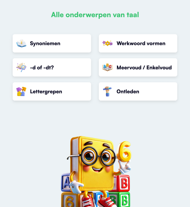 Taal Oefenboekie - Groep 6 (Midden)