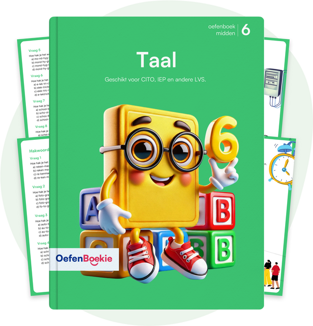 Taal Oefenboekie - Groep 6 (Midden)