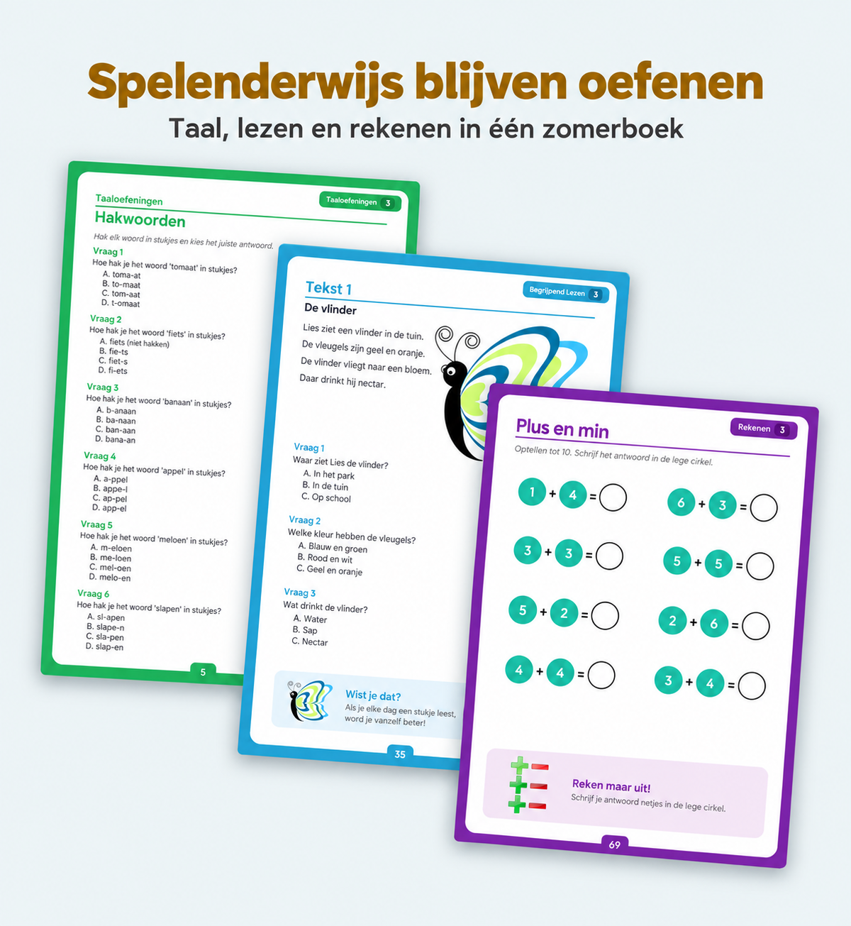 Zomerboekie groep 3 - voorbeeldpagina's