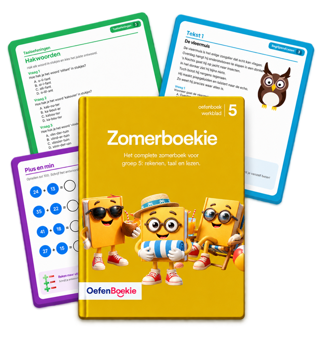 Zomerboekie groep 5 - inkijkpagina's