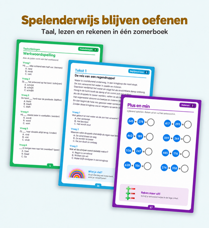 Zomerboekie groep 7 - voorbeeldpagina's